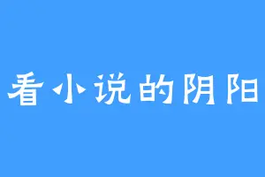 爱看小说的阴阳子