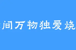 世间万物独爱烧鸡