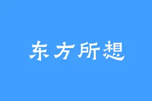 东方所想