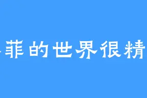 苏菲的世界很精彩