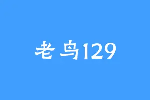 老鸟129