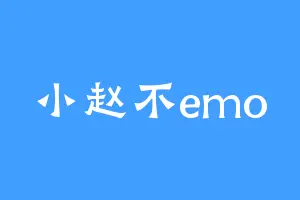 小赵不emo