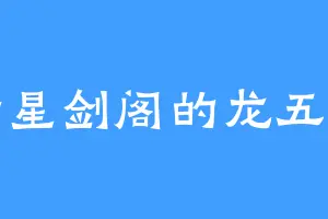 七星剑阁的龙五郎