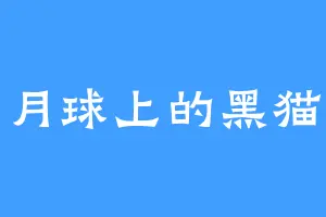 月球上的黑猫