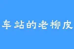 车站的老柳皮