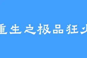 重生之极品狂少