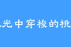 极光中穿梭的桃子